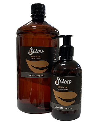 Refil Sabonete Líquido Erva Doce 1L + Dispenser 200ml Grátis