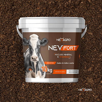 NEV | FORT – Núcleo Mineral e Vitamínico para Bovinos de Corte e Leite – 10kg
