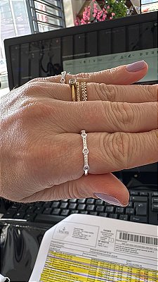 ANEL - CORAÇÕES ROSA - PRATA 925