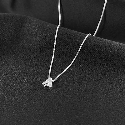 COLAR INICIAL - PRATA 925