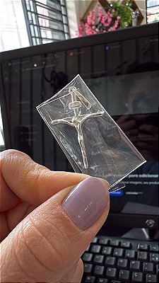 PINGENTE CRUZ JESUS CRUXIFICADO - PRATA 925