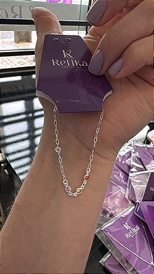 PULSEIRA INFANTIL ZIRC COLOR - PRATA 925