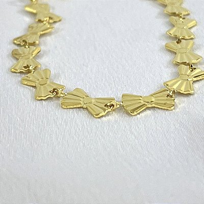 PULSEIRA LAÇOS S NO DOURADO - SEMIJOIA