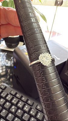 ANEL - CORAÇÃO CRAVEJADO - PRATA 925