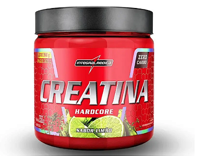 Creatina Hardcore - Integral Médica 350G Sabor Limão