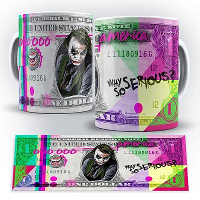 Caneca Personalizada Tema Dollar Coringa