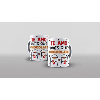 Caneca Personalizada Unykk Te Amo Mais Que Chocolate