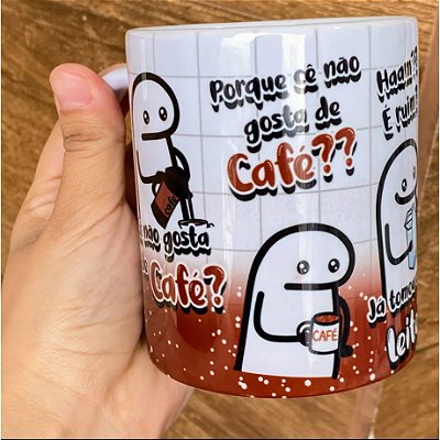 Caneca Personalizada Unykk – Arte Flork “Cê Não Gosta de Café”