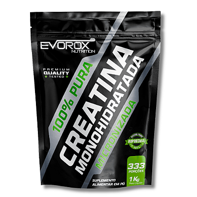 CREATINA MONOHIDRATADA MICRONIZADA 100% PURA 1KG – EVOROX NUTRITION