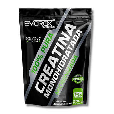 CREATINA MONOHIDRATADA MICRONIZADA 100% PURA 500G – EVOROX NUTRITION