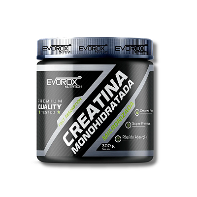 CREATINA MONOHIDRATADA MICRONIZADA 300G – EVOROX NUTRITION