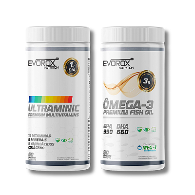 KIT 100% VITALIDADE TOTAL EVOROX NUTRITION