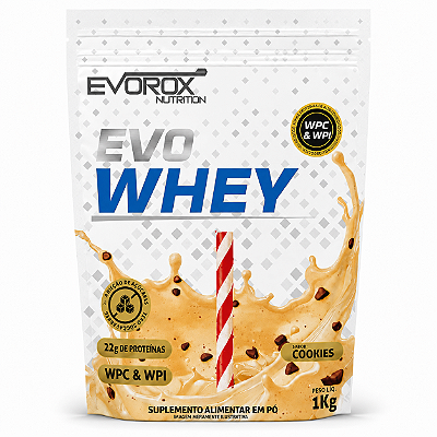 EVO WHEY PROTEIN COOKIES REFIL 1 KG - EVOROX NUTRITION