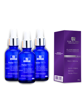 COMBO 3 + 1 REGENERADOR DA PELE + CLAREADOR