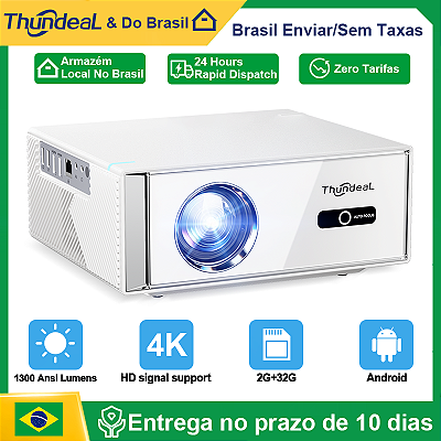 Projetor Shelby's Cristal Ultra Thundeal TD95W - Android Full HD Nativo 1080P