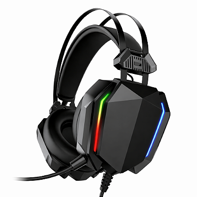 Fone de Ouvido Headset Gamer com Iluminação LED