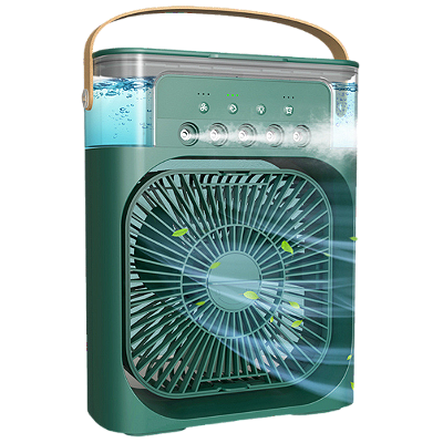 Ventilador Portátil de Mesa Mini Ar Condicionado Umidificado
