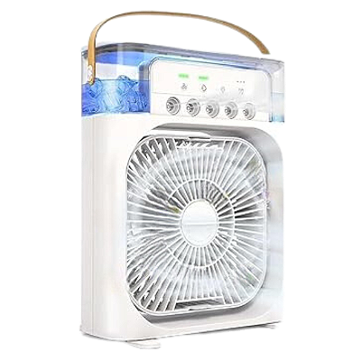 Ventilador Portátil de Mesa Mini Ar Condicionado Umidificado