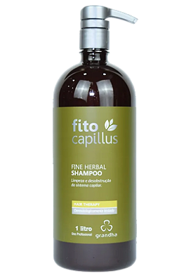 Grandha Fito Capillus Herbal Shampoo para Feridas no Couro Cabeludo 1L