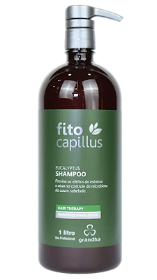 Grandha Fito Capillus Eucalyptus Shampoo para Couro Cabeludo Sensível 1L