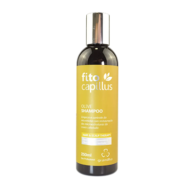 Grandha Fito Capillus Olive Shampoo Equilibrante para Pontas Secas e Raiz Oleosa 250ml
