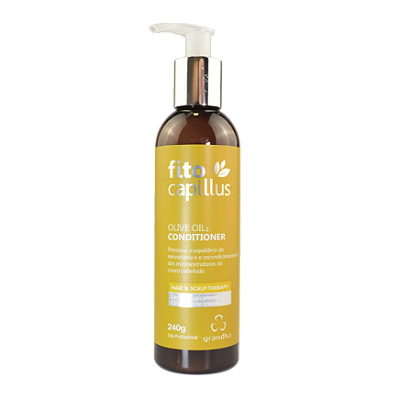 Grandha Fito Capillus Olive Oil Condicionador Equilibrante para Pontas Secas e Raiz Oleosa 240g