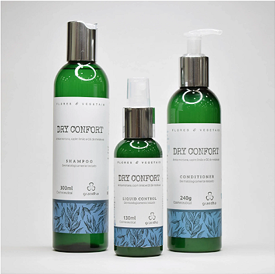Kit Dry Confort Flores & Vegetais-Shampoo 300ml-cond.240g- Leave 130ml