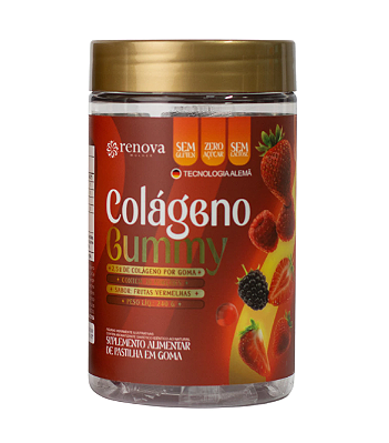 Colágeno Gummy suplemento Alimentar de Pastilha em Goma 240g