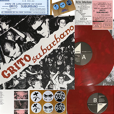 Box Grito Suburbano ( Vinil Triplo Vermelho e vários itens ) Novo