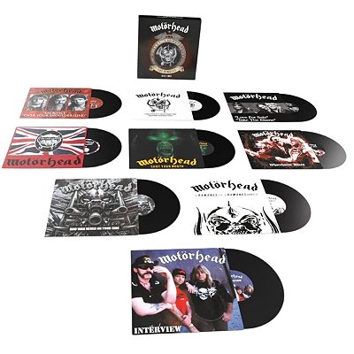 Box Motorhead The Singles 1996-2005 ( São 9 Vinis compactos 7" polegadas ) Lacrado