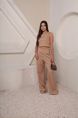 Conjunto Pantalona Olye Bege