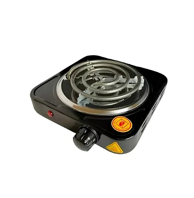 Fogareiro Elétrico Cooktop Portátil Preto