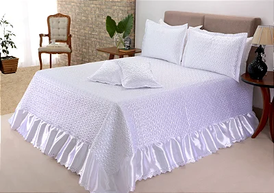 Kit de Colcha Cobre leito Athena Casal Queen