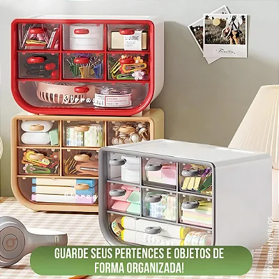 Organizador de Mesa Multifuncional Acrílico Made Basics