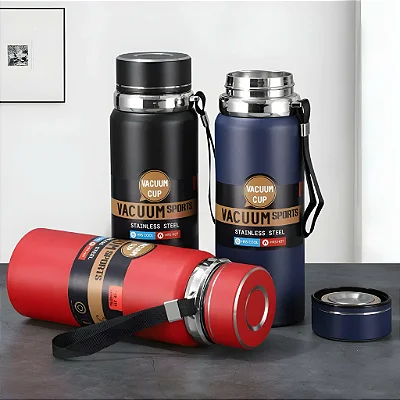 Garrafa Térmica Aço Inoxidável 800ml Com Alça WU-241