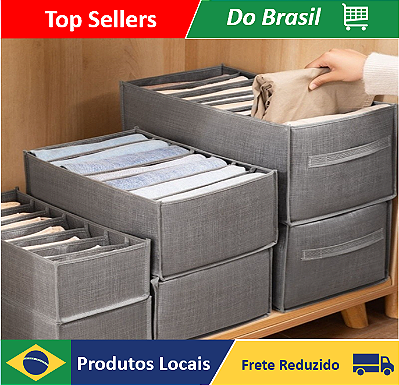 Organizador De Calça Jeans/Organizador De Guarda Roupa Arrumados/Caixa De Armaze