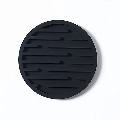 10cm silicone coaster redondo resistente ao calor borracha xícara de café matura