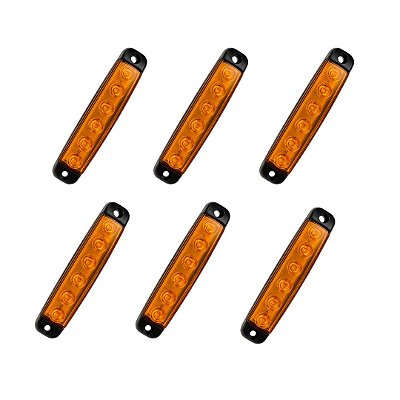 Lanterna Lateral Delimitadora Bivolt Universal 6 peças