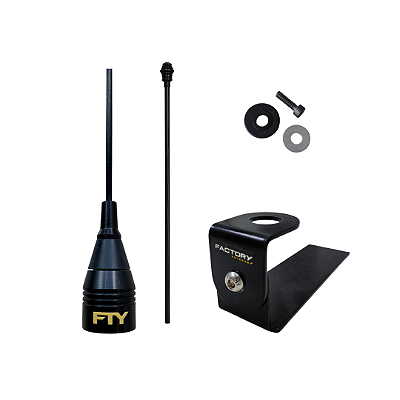 Antena PX Enfeite Black 1.20m com Suporte Caminhonete