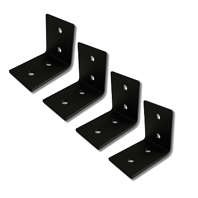 4 Cantoneira Viga 6x6 cm Suporte Para Pergolado Madeiramento