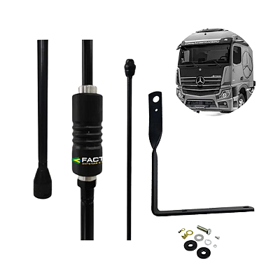 Antena PX Viuva Negra Argentina e Suporte MB Actros