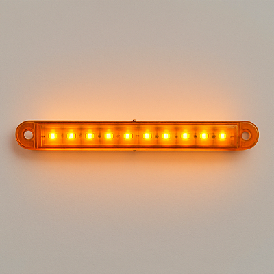 4 Lanterna Led Lateral Caminhao Trailer Carreta Reboque Amarelo