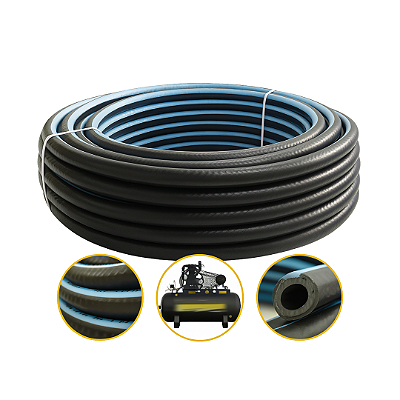 20 Metros Mangueira De Borracha Para Compressor 1/4 300 Psi