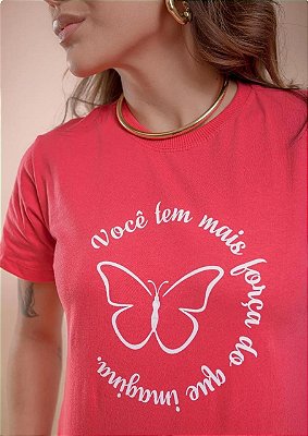 T-SHIRT - Você tem mais força - Melancia