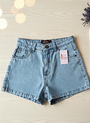 Short jeans MOM - tom claro