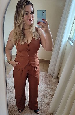 Conjunto Alfaiataria - Colete e calça