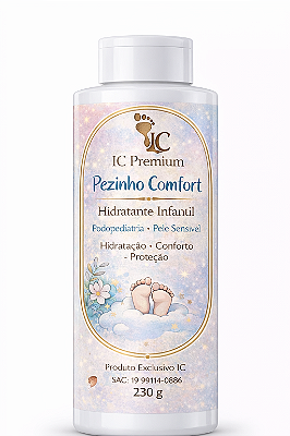 Premium Pezinho Comfort Hidratante Infantil Podopediatria • Pele Sensivel Hidratação • Conforto - Proteção Dermatologicamente Testado 230 g C IC Premium Pezinho Comfort Hidratante Infantil Podopediatria • Pele Sensivel Hidratação • Conforto Proteção Derma