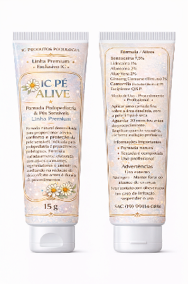 IC Pé Alive – Pomada Podopediatria & Pés Sensíveis | Linha Premium