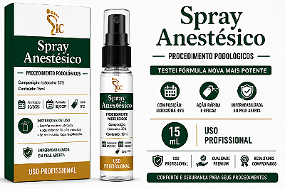 Spray Anestésico 35% Lidocaína 15ml