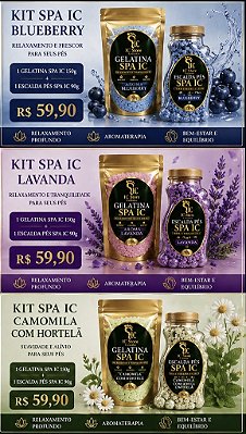 Kit SPA IC – Gelatina + Escalda Pés (Experiência Completa)